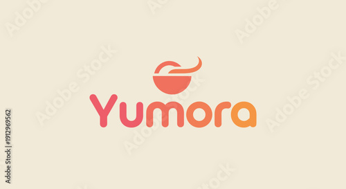 Yumora Minimalist Restaurant Logo Design with Cooking Pot Icon