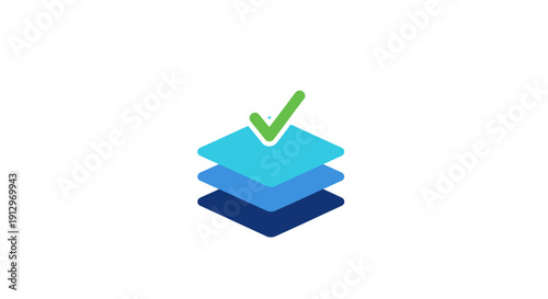 Stack of blue check mark boxes.