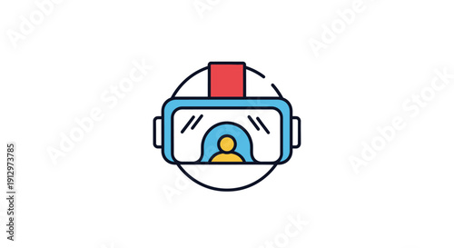 Virtual Reality Headset Device Technology.