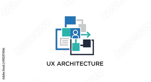 Ux Architecture Design Concept Icon.