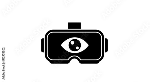 Virtual Reality Headset Device Icon.