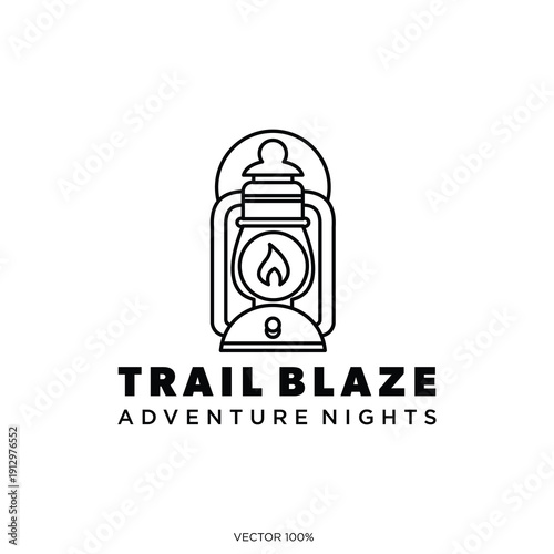 Lumina Brand Shield Logo with Vintage Lantern