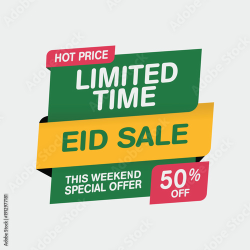 Eid sale limited time offer graphic