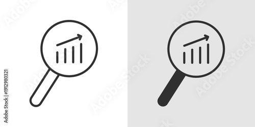 Business Forecast Icon representing predictions, trend analysis, and future business planning.