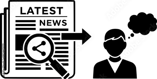 news content icon, share media latest, social personal blog, latest information