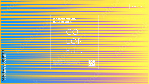 Abstract colorful horizontal stripes gradient modern vector background cover template for presentation branding poster and digital media design
