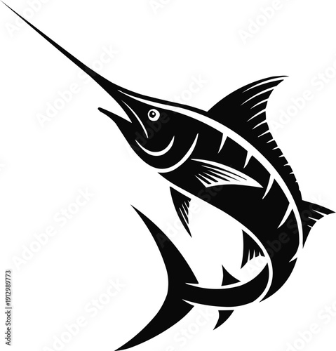 Marlin fish vector