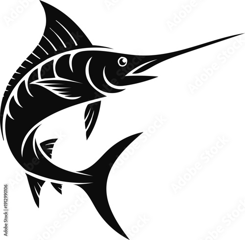 Marlin fish vector
