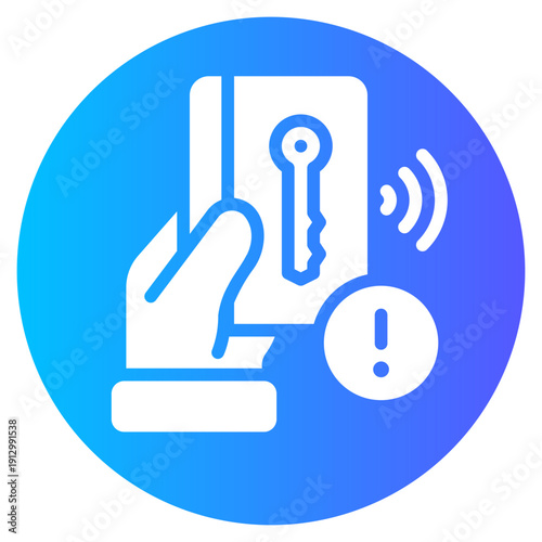 warning gradient icon