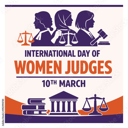 International Day of Women Judges Flyer Celebrating Women in Law and Justice Equality