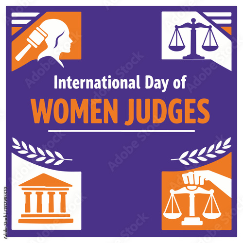 International Day of Women Judges Flyer Celebrating Women in Law and Justice Equality