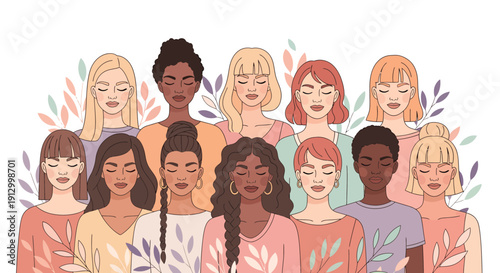 Celebrating Global Sisterhood and Empowerment Diverse Women United in Harmony and Growth