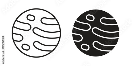 Mercury icon symbol vector illustration on white background. Flat design.
