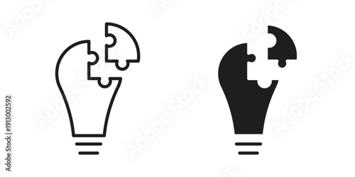 Problem solving icon symbol vector illustration on white background. Flat design.
