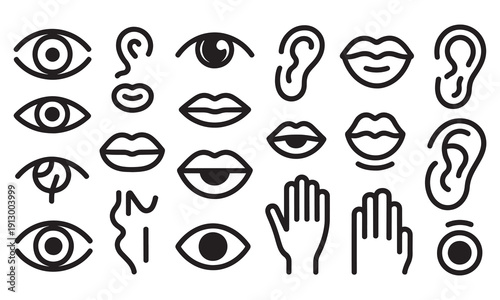 Alcohol drinks line icons wine beer cocktail vector