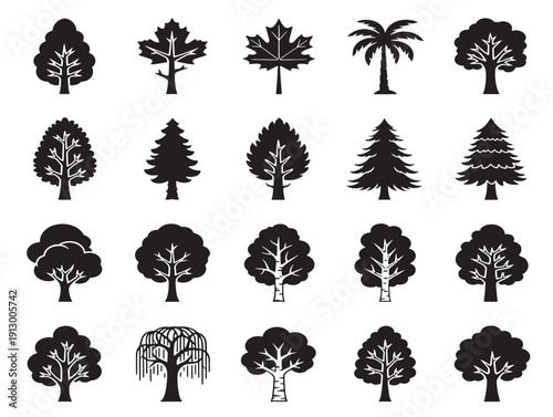 Gorgeous tree variety mega collection for stunning forest and nature projects