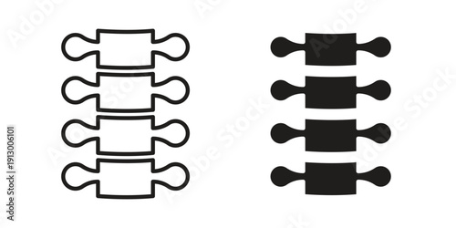 Spine icon symbol vector illustration on white background. Flat design.