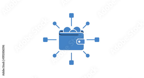 Digital wallet with network connections.