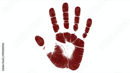 A high-contrast digital illustration of a bloody hand print against a pure white background (2)_traced