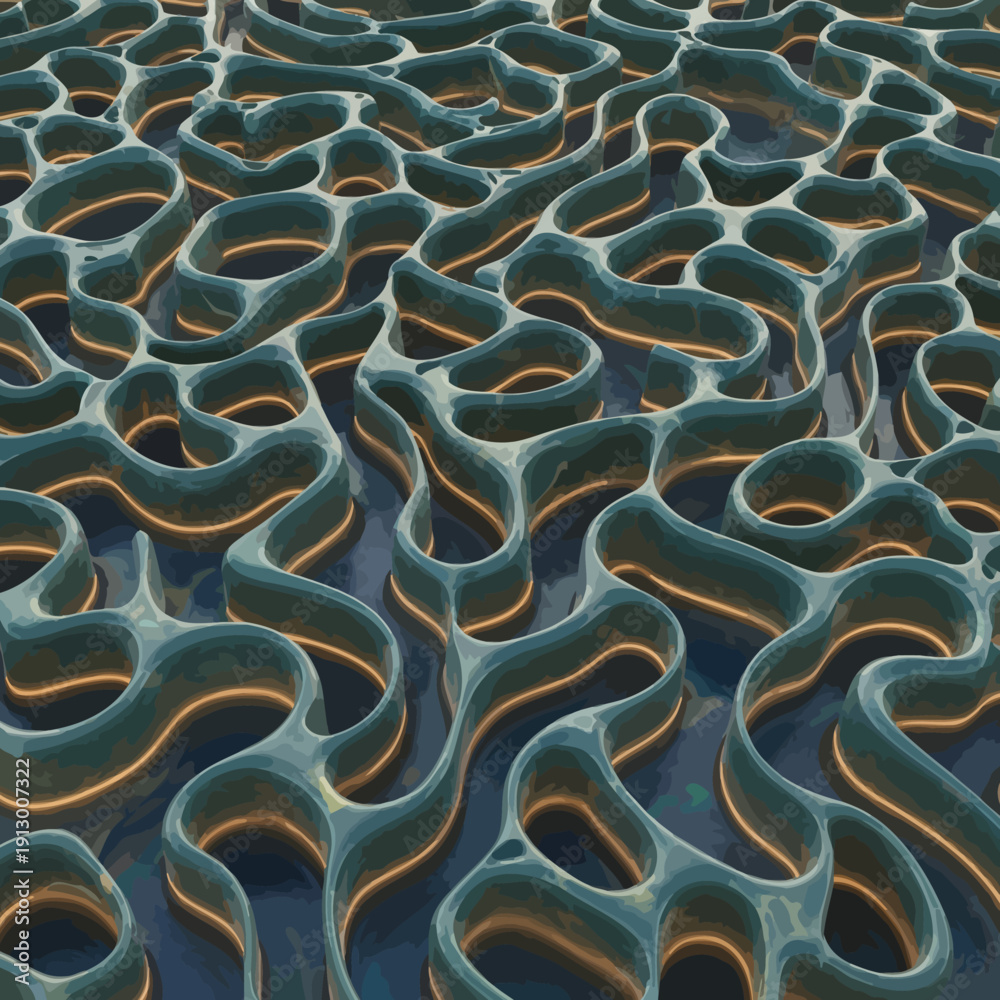 Fototapeta premium Brain Coral Close Up View.