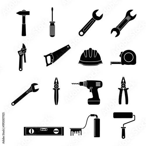 Collection of various hand tools.