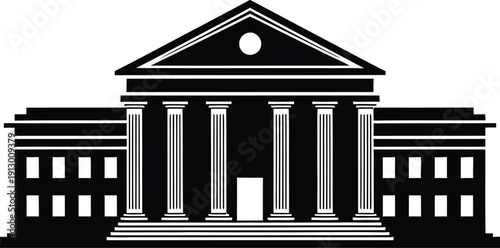 Minimal flat vector illustration of a single black coin purse, isolated on a simple background, front view, simple design