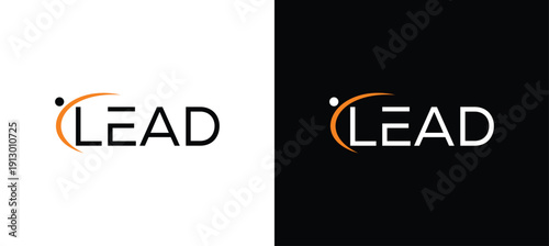 Letter LEAD vector wordmark logo typography.A sophisticated wordmark logo embodying elite leadership, representing prestige and exclusivity.