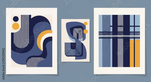 Abstract Artistic Letter Forms and Patterns.