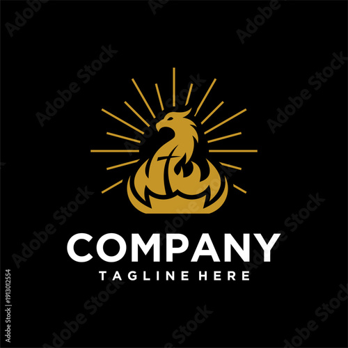 Church Logo Design with Cross, Dove, Holy Spirit Fire, and Hands