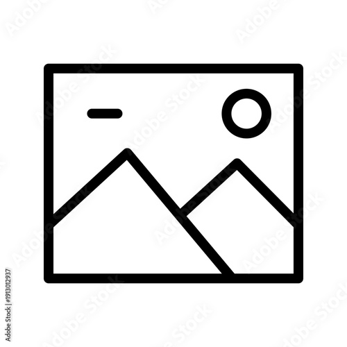 Modern Gallery icon set for art exhibition, photo collection, and creative showcase design