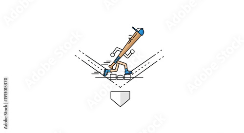 Detailed illustration of a pencil sharpener.