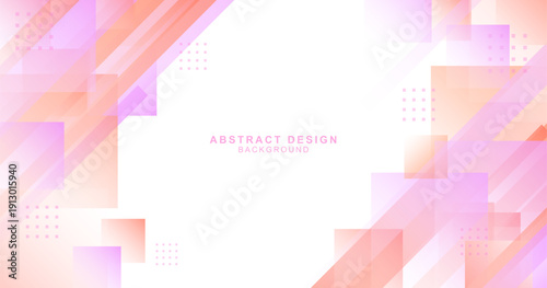 斜線と四角形で組み合わせた抽象的な背景素材