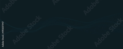 Subtle Wavy Lines on a Dark Blue Abstract Background