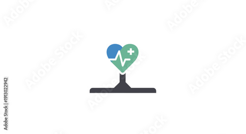 Medical Health Heart Rate Monitor Symbol.