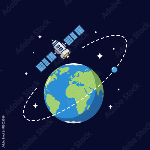 Satellite Orbiting the Earth
