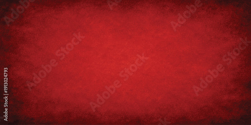 A dark red grunge vintage background with a textured paper pattern and aged retro design creates a dirty old wall surface backdrop for artistic material illustration