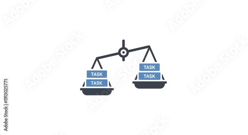 Scales with boxes on balance.