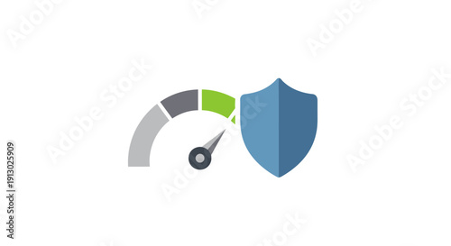 Security shield with meter gauge.