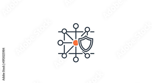 Shield Protecting Network Connection Points.