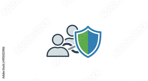 Shield Protection Icon Security Symbol Concept.