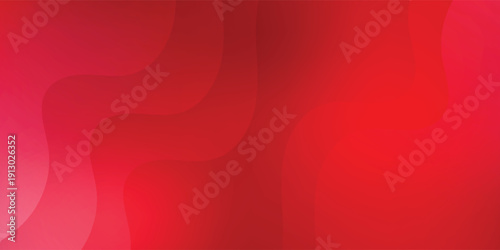 Red Abstract Wavy Gradient Background With Smooth Curves and Modern Minimal Graphic Design eps10
