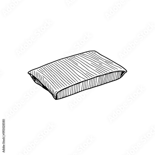 Minimalist Black Line Art Illustration of a Classic Slip-On Shoe, Perfect for Fashion, Design, and E-commerce Backgrounds with Clean White Space