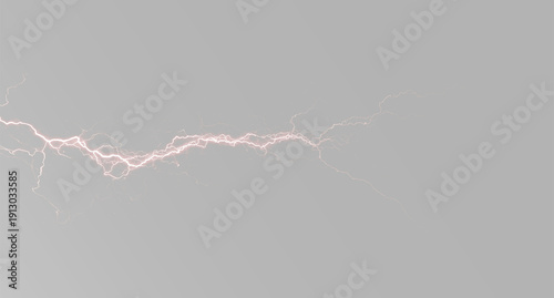 Картината върху платно Vibrant red lightning bolts electrify backgrounds energetic discharge natural we