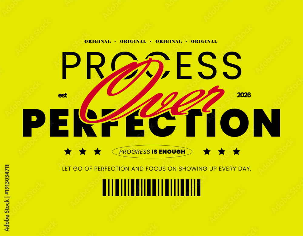 Fototapeta premium Minimalist Fashion Typography. Slogan typography for casual and streetwear styles. For screen printing on t-shirts and jackets.