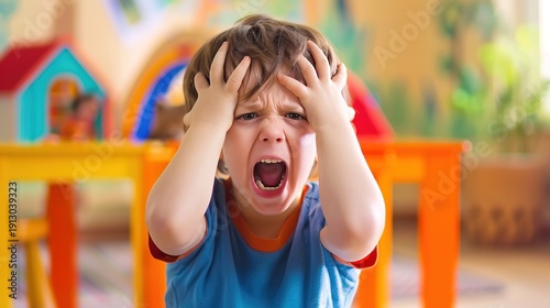 Conceptual illustration and medical design representing Attention Deficit Hyperactivity Disorder, a common neurodevelopmental condition affecting children, adolescents, and adults