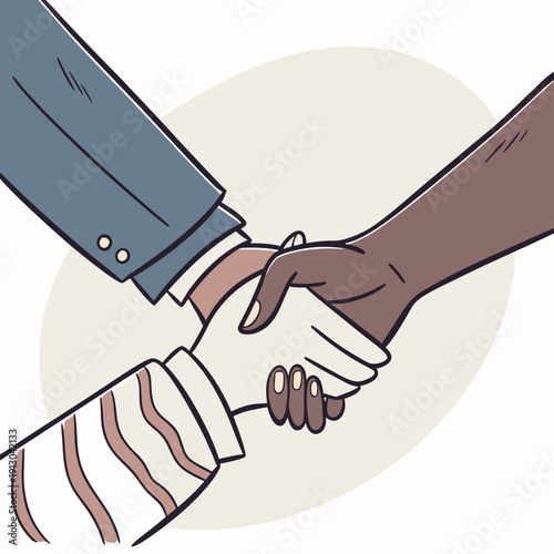 Handshake Close-Up Symbolizing Partnership and Agreement