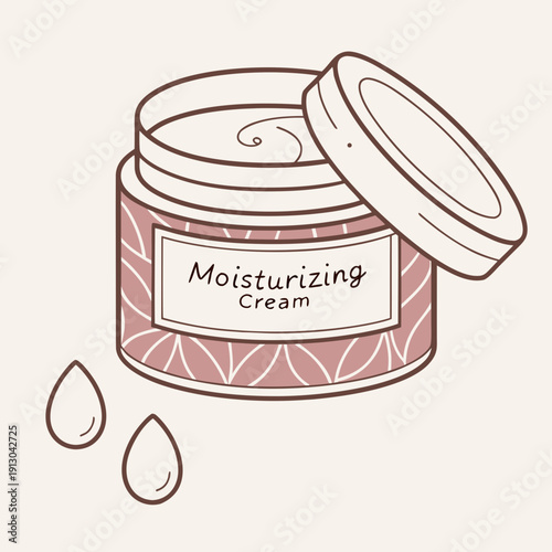 Skincare Moisturizing Cream Jar Hygiene Essential