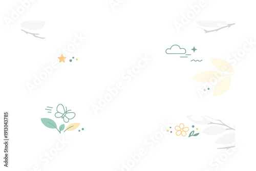    Leaf shadows background. Soft, abstract leaf-shaped shadows fall across a clean surface, creating a light and airy natural pattern. The mood