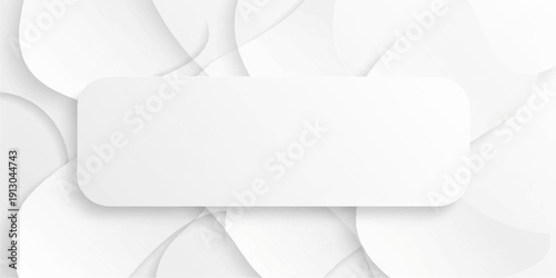 Blank white paper background with 3d shadow and empty sheet template for business card or letter document illustration including an open envelope and frame for message text