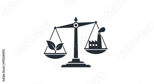 Balance Scale Weighing Nature and Industry.